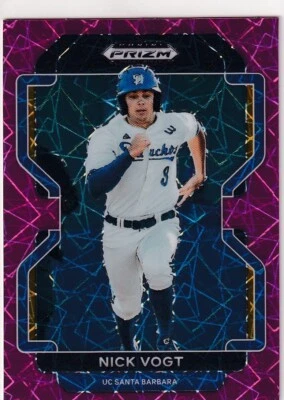2022 PRIZMS PINK VELOCITY RC NICK VOGT SAN DIEGO PADRES PRIZM ROOKIE #-335 - Image 1 of 2