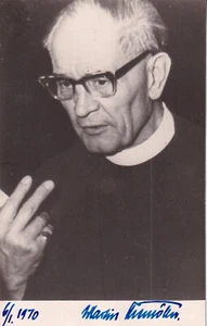 Martin Niemöller - Theologe + Widerstandskämpfer  - original signiert "1970" - Bild 1 von 1