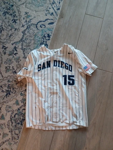 San Diego Toreros Nike Team Game Jersey - Baseball Men's Sz LARGE #15 TEAM ISSUE Cover