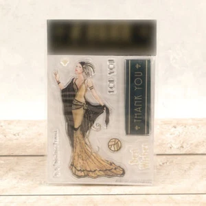 Couture Creations Stamp - Covermount - Gold Lady - Picture 1 of 1