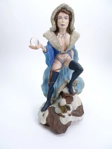 Tudor Mint Land Of The Dragons, Ice Sorceress Fantasy Figurine, K011, 19cm Tall - Picture 1 of 16