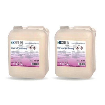 ERSOLIN Universalverdünnung 2x5L Waschverdünnung Reinigungverdünnung Kunststoffkanister