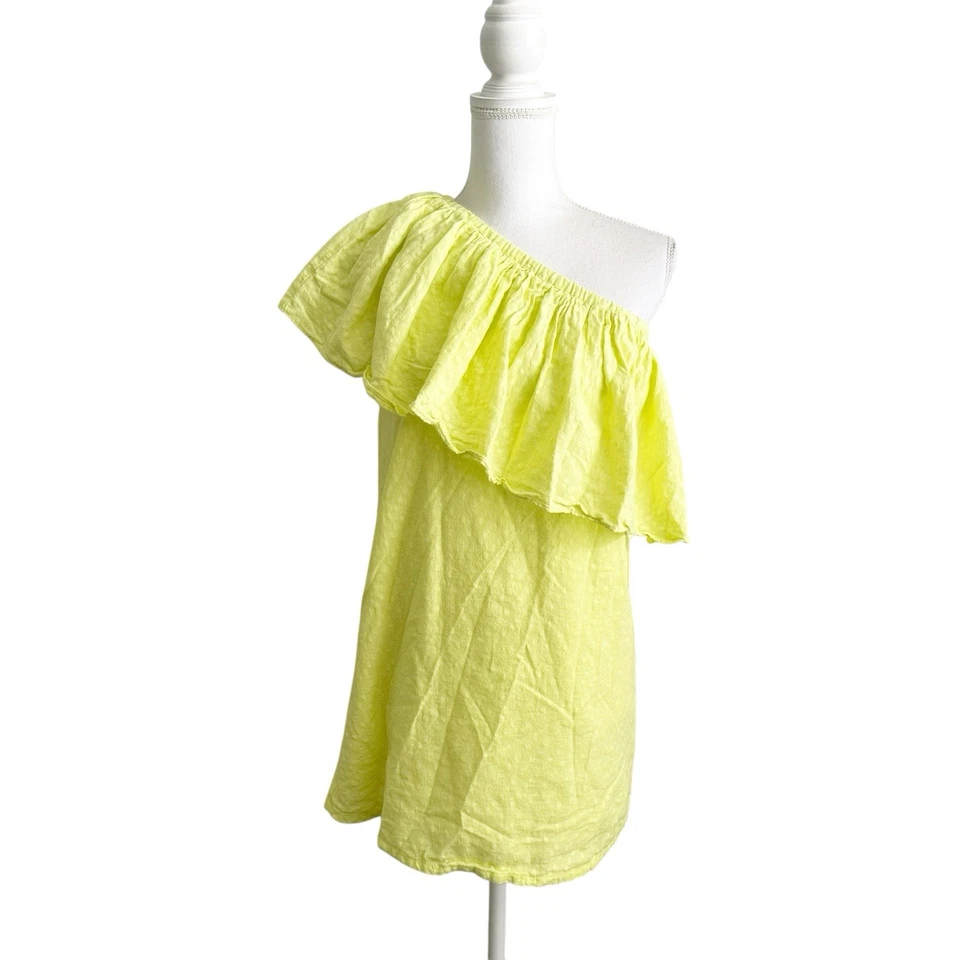 Mini Vestido Corey Lynn Calter Para Mujer Talla XS EE. UU. Volantes Resort Playa Verano Foto 1 de 4