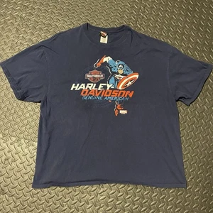 Harley Davidson Marvel Captain America T-Shirt Gr. 3XL Pensacola Florida - Bild 1 von 9