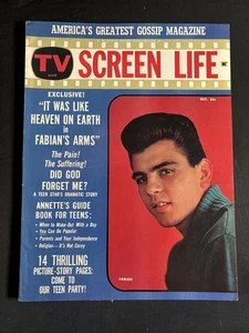 Fabian, Annette Funicello, Bobby Darin - TV and Screen Life Magazine 1959 - Picture 1 of 2