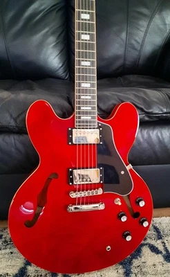 Epiphone ES-335 Pro Custom Shop Edición Limitada Bobina Tapping Humbuckers ¡¡¡Como Nuevo!!!! Foto 1 de 4