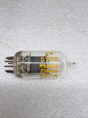 Western Electric JW 5755 420A Clear Top 1953 Vacuum Tube - Image 1 of 3
