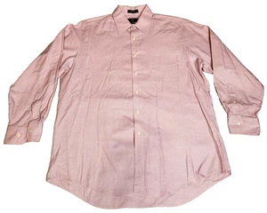 Club Room Mens Dress Shirt Sz 16x32/33 Pink Button Up Pocket Long Sleeve EUC - Picture 1 of 8