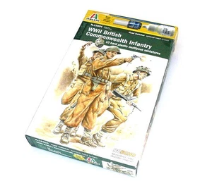 ITALERI Modello Militare 1/56 Seconda Guerra Mondiale Fanteria del Commonwealth Britannico 15604 T5604 - Foto 1 di 2