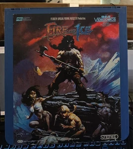 Fire and Ice/ Animated/ Bakshi/ Frazetta/ RCA/ Videodisc/ CED/ 1983/ - Picture 1 of 2