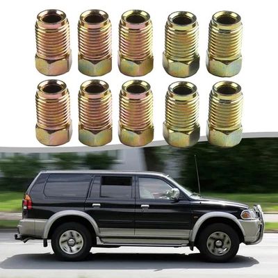 Replacement Car Nuts Kits Trucks 10pcs/Set 17x10mm Brass Bronze Tone M10x1.0 - Image 1 of 4