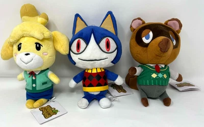 Animal Crossing Peluche Lote de 3 Isabelle Rover Tom Nook 8" Little Buddy 2015 Foto 1 de 4