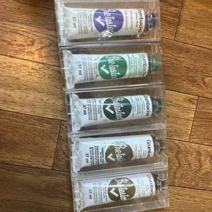 Grumbacher Pre-Tested Oil Paint Lot Of 5 Vintage New 37ml vtg - Picture 1 of 3