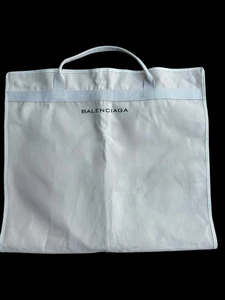 Balenciaga Logo Canvas Kleidersack Aufbewahrungstasche Staub Reisetasche Elfenbein - Bild 1 von 6