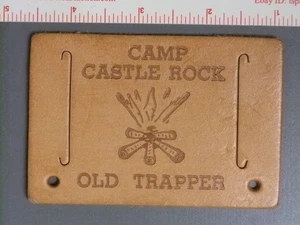 Boy Scout Camp Castle Rock Leather Belt Totem 7694MM - Picture 1 of 1
