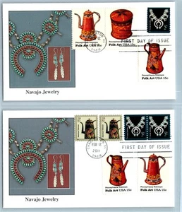 2011 Navajo Necklace Sc 3758B FDC Fleetwood jewelry Native American turquoise - Picture 1 of 2