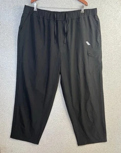 KS Sport Men’s Athletic Pants Black 3XL Big Drawstring Waist Cargo Pocket - Picture 1 of 12