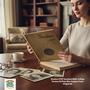 Shadow 1949 Yearbook Rider College Trenton NJ Post-War Campus Cover Kingscraft - Picture 1 of 13