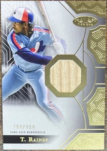 2023 Topps Tier One Tim Raines Relic #284/400 Montreal Expos #T1R-TR - Foto 1 di 2