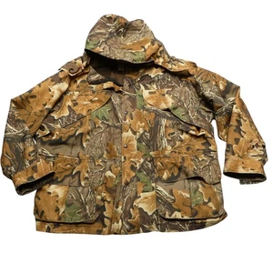 Chaqueta Woolrich Para Hombres XL Camuflada Gore-Tex Con Capucha Caza Parka Ventaja Impermeable - Imagen 1 de 10