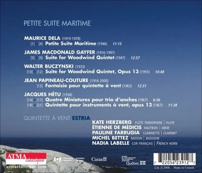 Estria Wind Quintet - Petite suite maritime - Estria Wind Quintet CD 50VG The - Bild 1 von 2