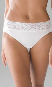 Soma Embraceable SS High Leg Brief L Optic White Signature Lace - Picture 1 of 2
