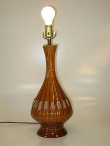 DRIP GLAZE LAMP MID-CENTURY MODERN CERAMIC Table Lamp - Picture 1 of 1