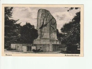 BREMEN..,Kolionaldenkmal mit Umfeld...s/w AK kl - Picture 1 of 1