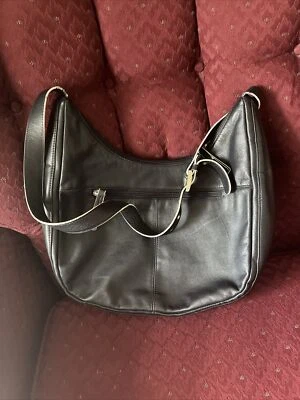 Bolso de mano Laura Ashley de cuero sintético negro Foto 1 de 4