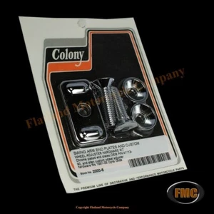 Colony 2000-6, Custom Swing Arm End Plates & Hardware, 1991-2005 Dyna, Chrome - Bild 1 von 1
