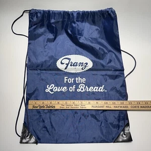 Franz Brot Werbung Werbetasche Kordelzug Rucksack Love Of Bread blau - Bild 1 von 3