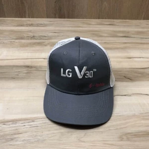 LG V30 T-Mobile Teléfono Promo Gris Blanco Malla Camionero Gorra Ajustable Gorra de Béisbol - Imagen 1 de 6