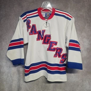 Vintage CCM NHL New York Rangers Lacer Hockey Jersey Youth Boys S - Picture 1 of 6