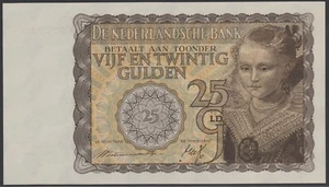 Netherlands 25 gulden 1940, EF+/UNC-, Pick 57 - Picture 1 of 2