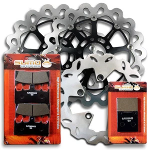 FR+R Stainless Steel Brake Rotors+Pads for Suzuki GSX1300 R Hayabusa (1999-2007) - Picture 1 of 6