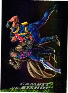 1994 Fleer Ultra X-Men Greatest Battles #6 Gambit vs. Bishop - Bild 1 von 2