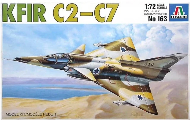 ITALERI 163 Kfir C2-C7 scala 1/72 - Immagine 1 di 1