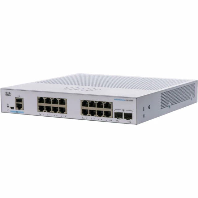 Cisco Business CBS250-16T-2G 18 Ports Rack Mountable Ethernet SFP Switch
