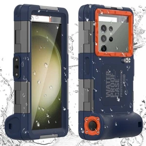 Waterproof Underwater Case For iPhone 16 15 14 13 Pro Samsung S24 S23 Ultra S25+ - Picture 1 of 13