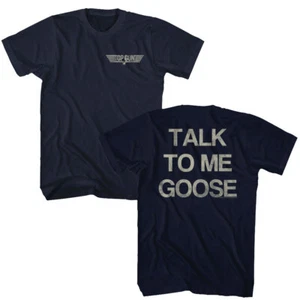 Top Gun Movie Talk To Me Goose Men's T Shirt F14 Fighter Pilot Movie Merch - Picture 1 of 9