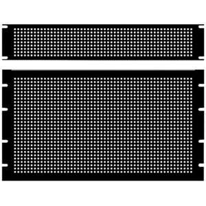 Hammond PPFS19005BK2 3U Virgin Steel Black Panel - Perforated 483 x 2 x 133 - Picture 1 of 1