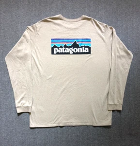 Patagonia Responsibili-Tee Shirt Men's 2XL Beige Long Sleeve Regular Fit - Bild 1 von 7