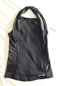 Skins Womens DNAmic Primary Compression Top - BNWT - Size Small - Black-RRP £30 - Picture 1 of 2