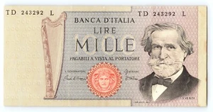 Italy - 1000 Lire - 1975 - P#101 #TD243292 L - Picture 1 of 2