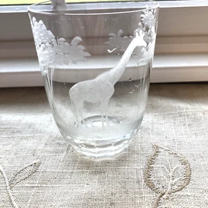Queen Lace Crystal "Kenyan African" GIRAFFE OLD FASHIONED - Picture 1 of 6