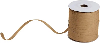 Капучино матовый Raffia лента подарок надежном свадьбы 1/2» 200 ярдов бант упаковка - Изображение 1 из 2