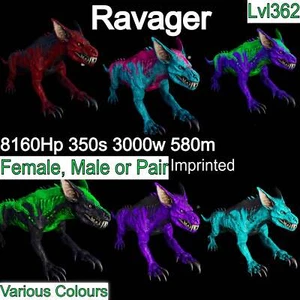 Ark Survival Ascended Pve Ravager 3000 Peso Impreso 362Lvl - Imagen 1 de 25