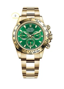 Rolex Cosmograph Daytona Yellow Gold Green Dial 116508 - FULL FACTORY STICKERS - - Picture 1 of 11