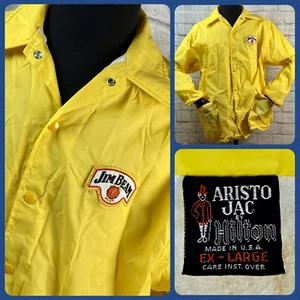 Chaqueta cortavientos vintage Jim Beam Whisky Aristo Jac By Hilton para hombre XL hecha en EE. UU. - Imagen 1 de 15