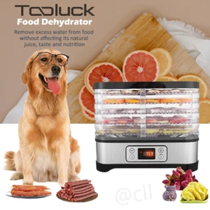 Electric 5 Tray Food Dehydrator BPA-Free Fruit Meat Jerky Dryer Stainless Steel✨ - Picture 1 of 12